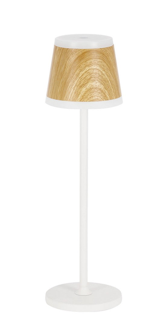 Lampada  da Tavolo Ø11x38,5 cm in Metallo Klara Bianca sconto