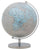 Globus Silber Ø25x34 cm Kunststoff und Eisen Silber und Blau