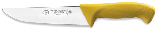 online Französisches Messer 18 cm Klinge Rutschfester Griff aus Sanelli-Haut Gelb