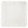 Perforierter quadratischer Teller 25,5 x 25,5 cm aus weißem Kaleidos Charme-Porzellan
