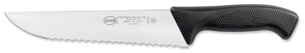 Französisches Messer 22 cm Klinge Rutschfester Griff aus Sanelli-Haut Schwarz prezzo