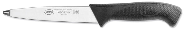 online Gerades Messer zum Ausnehmen 15 cm Klinge Rutschfester Griff aus Sanelli-Haut Schwarz
