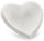 Tasse in Herzform 21x9,5x7 cm aus Porzellan Kaleidos Cupido White