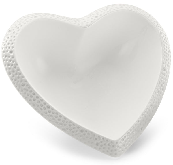 Tasse in Herzform 21x9,5x7 cm aus Porzellan Kaleidos Cupido White online