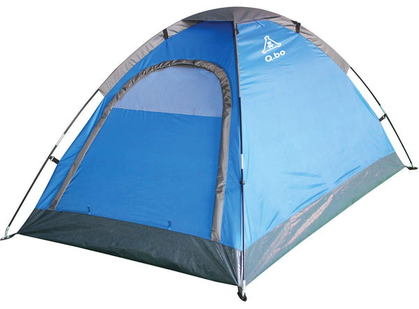 sconto Campingzelt 3 Personen 2x2x1,2m aus blauem Polyethylen