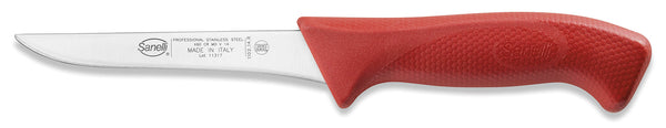 Ausbeinmesser 14 cm Klinge Rutschfester Griff aus Sanelli-Haut Rot prezzo