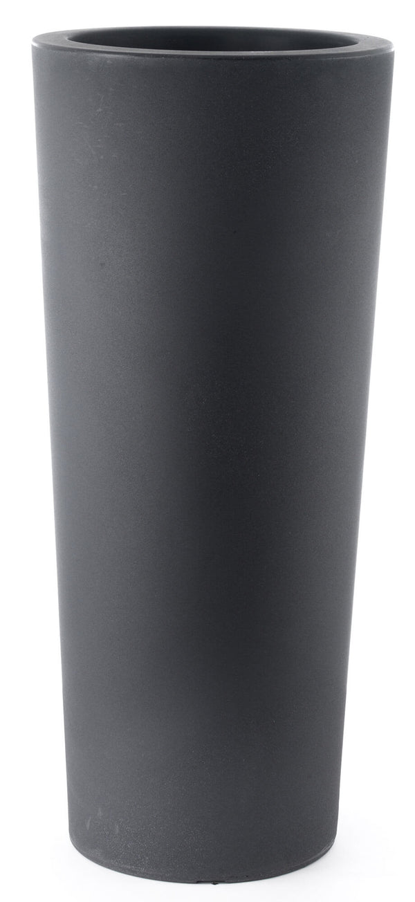 acquista Vase aus Polyethylen Tulli Schio Cono Essential Anthrazit Verschiedene Größen