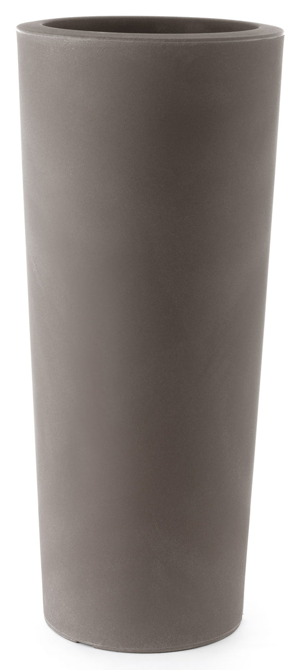 Vase Ø45x110 cm aus Polyethylen Schio Cono 110 Cappuccino online