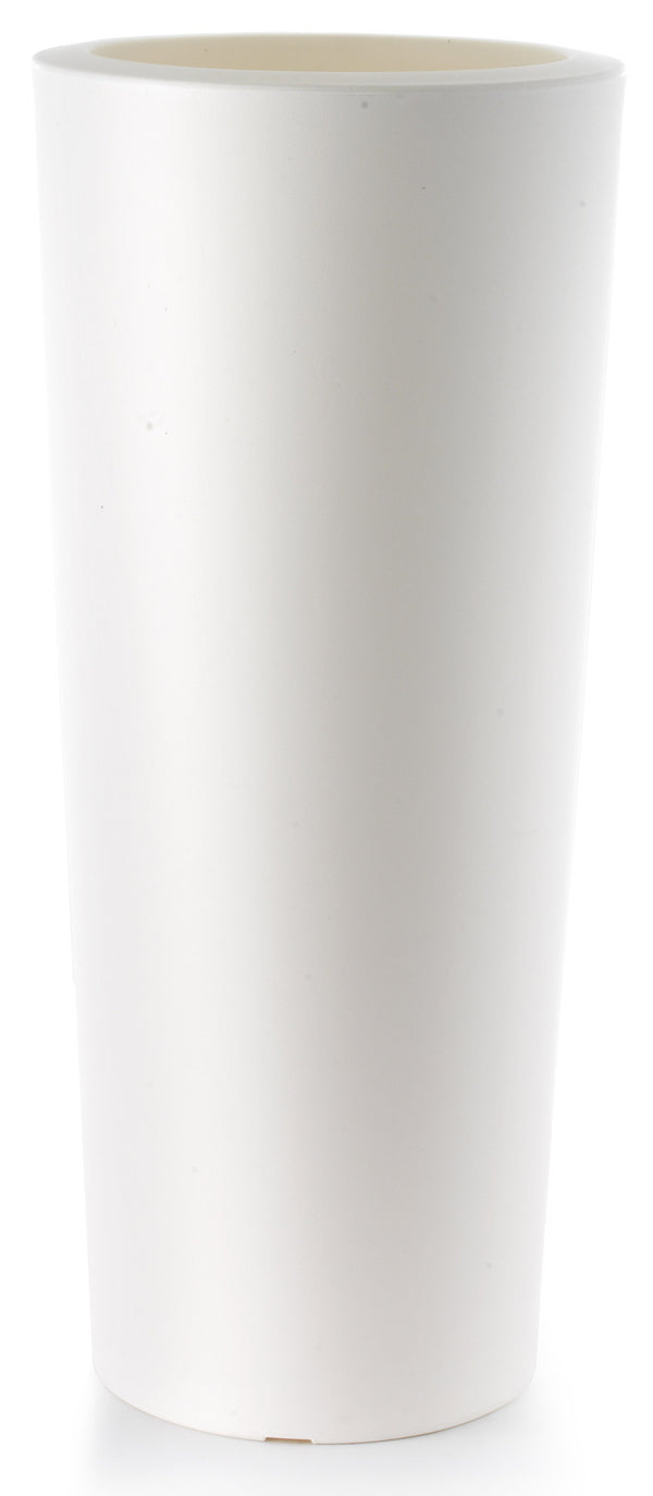 Vase Ø55x145 cm aus Polyethylen Schio Cono 145 Weiß sconto
