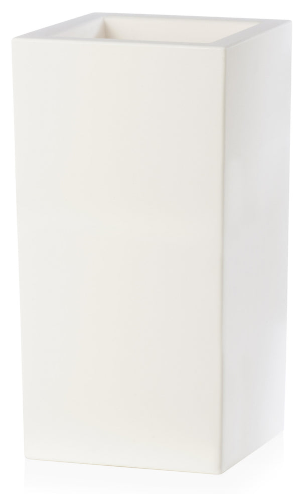 Vase 40x40x80cm aus Tulli Schio Cubo Alto Essential 80 White Resin online