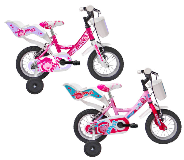 acquista Bicicletta per Bambina 12” 2 Freni Bimba Mya Ciclamino o Rosa/Ciclamino