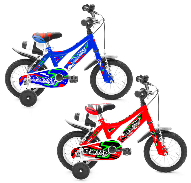 Bicicletta per Bambino 12” 2 Freni Bimbo Rally Blu o Rosso-1