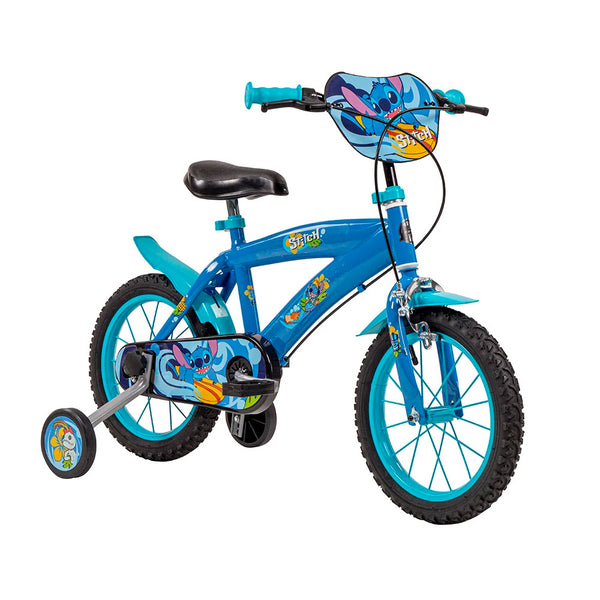 Bicicletta per Bambino 14” 2 Freni con Licenza Disney Stitch Blu online