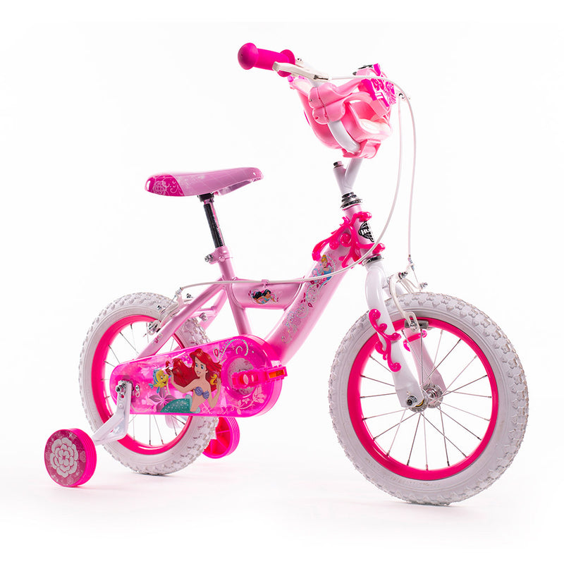 Bicicletta per Bambina 14” 2 Freni con Licenza Disney Princess Rosa-1