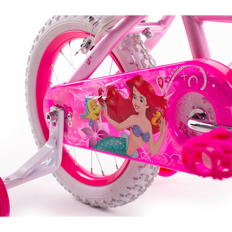 Bicicletta per Bambina 14” 2 Freni con Licenza Disney Princess Rosa-3
