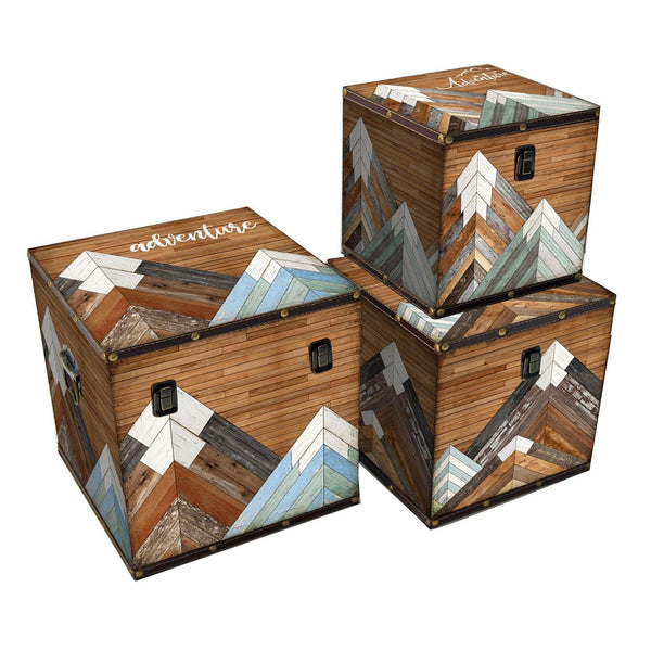 Set mit 3 Boxen aus Kunstleder Adventures Square online