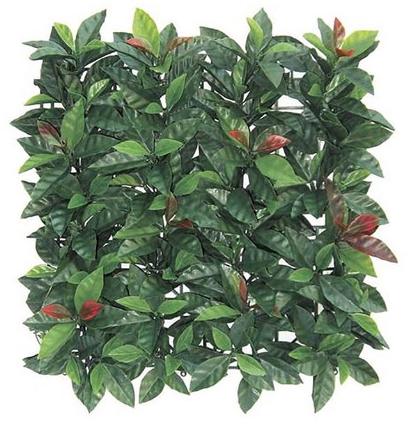 Set mit 12 künstlichen vertikalen grünen Wänden 50x50 cm aus PVC mit Herbstlaub acquista