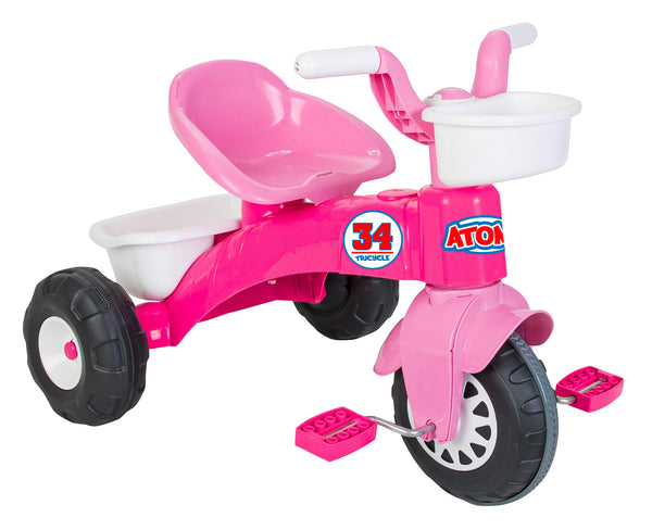 Triciclo per Bambini 51x64x49 cm con Pedali e Cestino Rosa online
