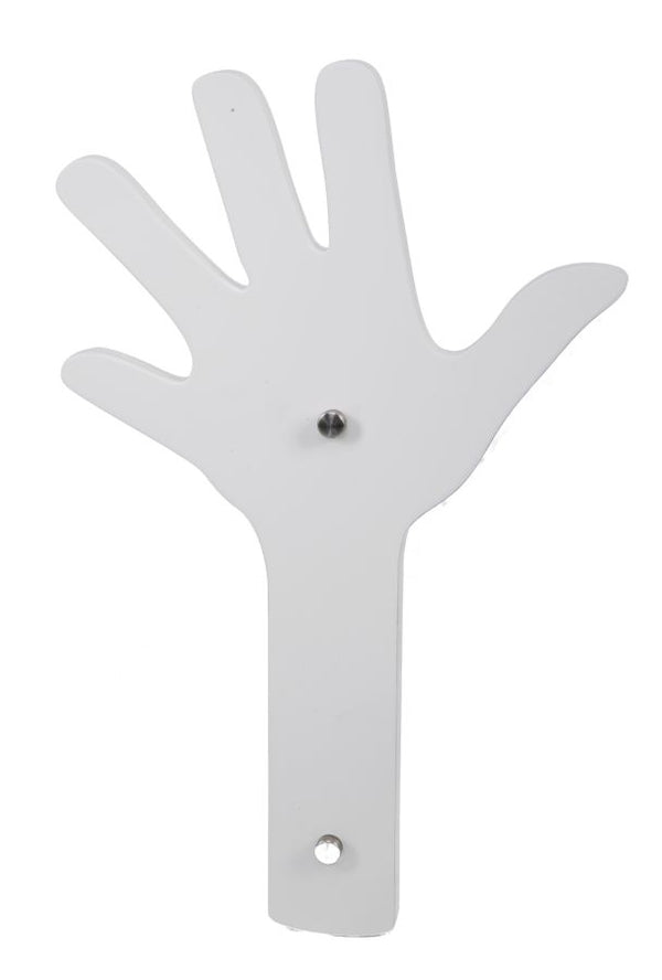 sconto White Finger Wandgarderobenhaken 26x40 cm Weißes MDF