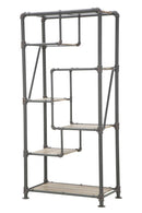 Libreria Manhattan Big 93x47x190 cm MDF e in Ferro-2