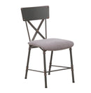 Sedia Manhattan 41x56x80,5 cm in Ferro e MDF-1