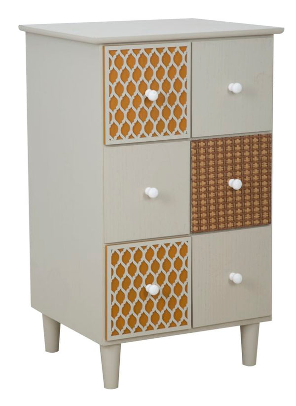 sconto Kommode mit 6 Schubladen Tante 43,5x38x71,5 cm MDF