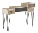 Console Raw 106x44x85 cm in Ferro e MDF Marrone e Nero-1