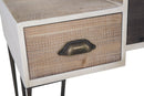 Console Raw 106x44x85 cm in Ferro e MDF Marrone e Nero-6