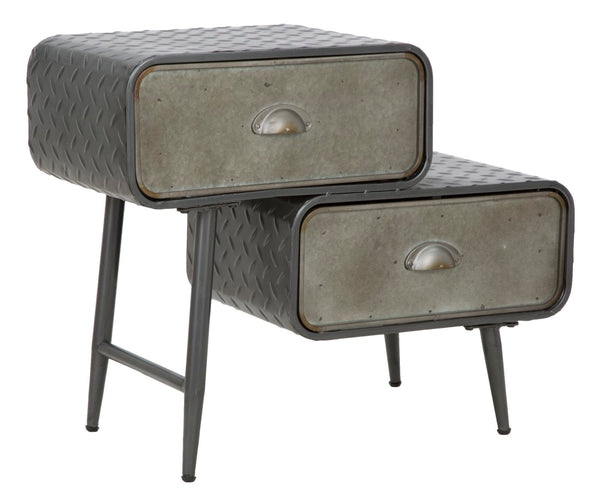 prezzo Iron Schulschrank 2 Schubladen 63 x 29,5 x 52,5 cm in Grey Iron