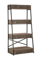 Libreria Travel 86,5x55x181 cm in Ferro e MDF e PU-1