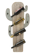 Porta Bottiglie da Muro Cactus 46x12x96 cm in Ferro e MDF-5