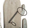 Porta Bottiglie da Muro Cactus 46x12x96 cm in Ferro e MDF-6