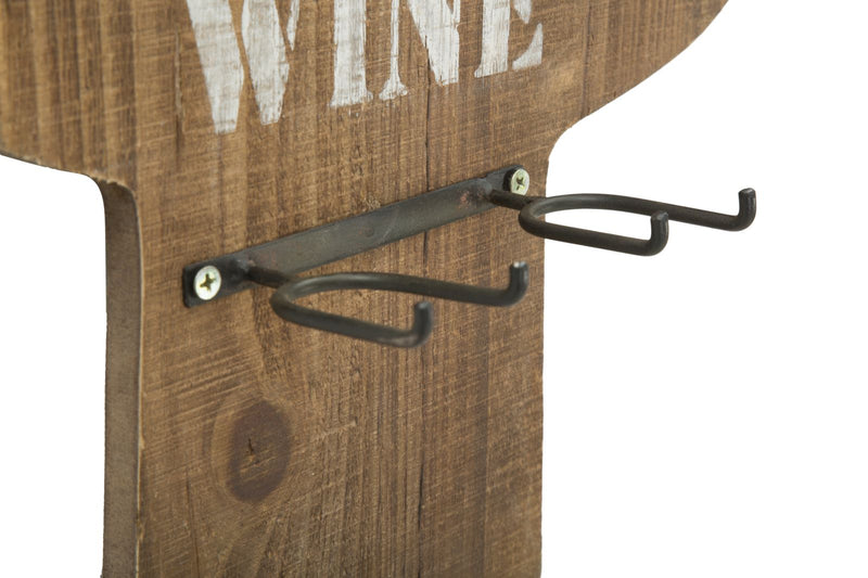 Porta Bottiglie da Muro Cactus 40x9,5x58 cm in Ferro e MDF-9