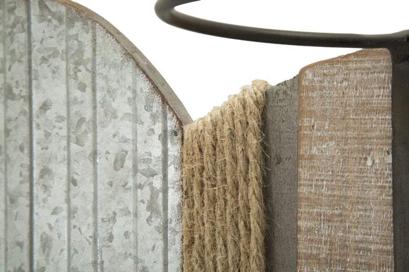 Porta Bottiglie da Muro Balena 80x12,5x25 cm in Ferro e MDF-4