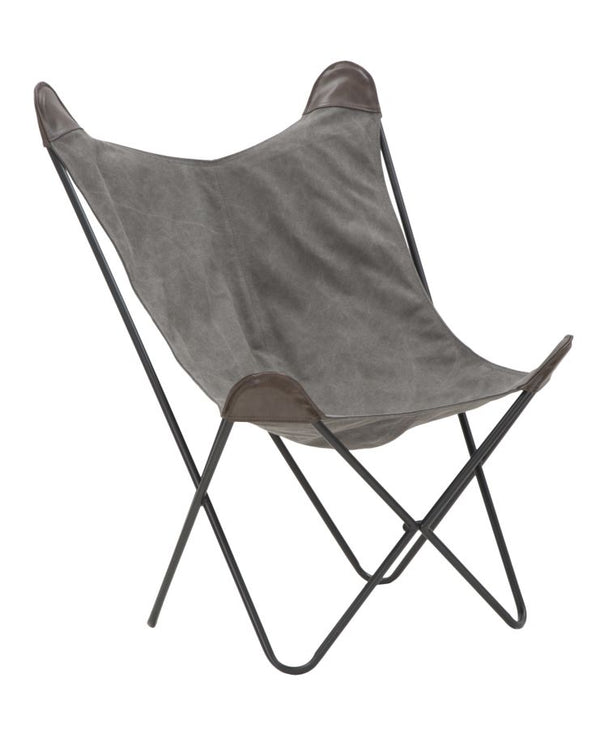 prezzo Montana Chair 74x71x103 cm in grauem und braunem Eisen und Polyester