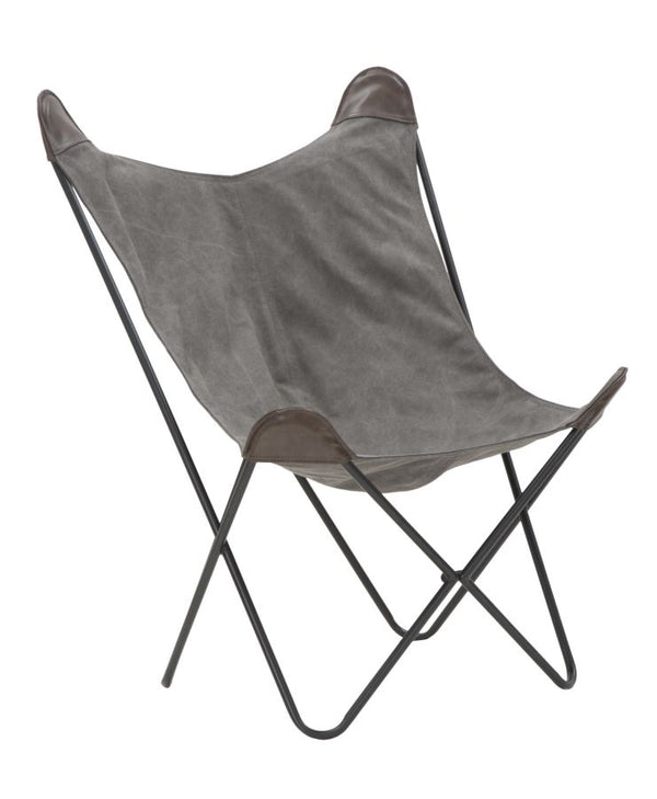 Montana Chair 74x71x103 cm in grauem und braunem Eisen und Polyester prezzo