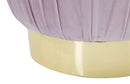 Puff Contenitore Paris Rosa Ø41x41 cm Legno Spugna e Velluto Sintetico Rosa e Oro-6