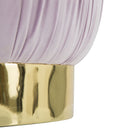 Puff Contenitore Paris Rosa Ø41x41 cm Legno Spugna e Velluto Sintetico Rosa e Oro-7