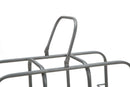 Porta Bottiglie Rack Quadrato 9 Posti 40x23x47,5 cm in Ferro Grigio-6
