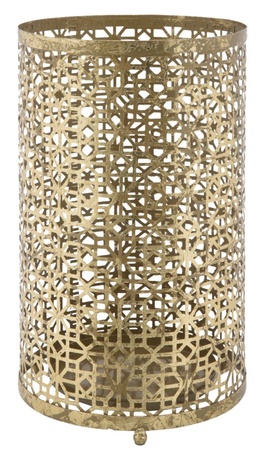 Porta Ombrelli Stick Glam Ø24x42 cm in Ferro Oro-1
