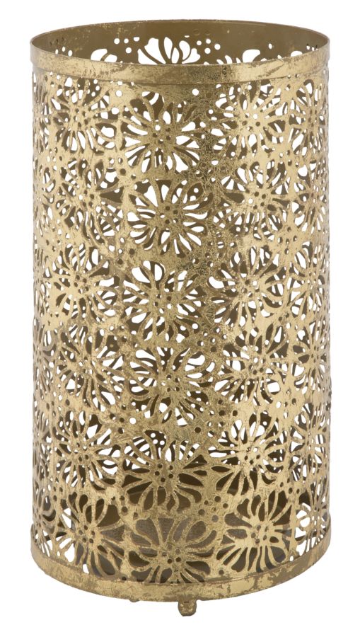 Schirmständer Flowers Glam Ø24x42 cm in Iron Gold prezzo