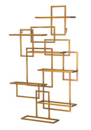 Porta Bottiglie Glam Verticale 50x10x79.5 cm in Ferro Oro-9