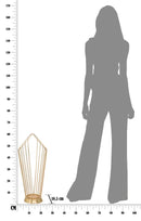 Porta Ombrelli Glam Stick 25,5x18,5x60 cm in Ferro Oro-8