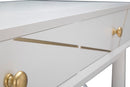 Console Luxy 100x40x79 cm in Legno e MDF e in Ferro Bianco e Oro-6