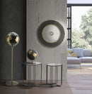 Tavolinetti Dublino Coppia Ø50,5x61,5 - 40,5x57 cm in Ferro e Vetro Nero-9