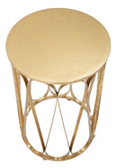 Tavolinetto Venice Ø37x58 cm in Ferro Oro-2