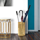 Porta Ombrelli Holes Glam Ø24x43 cm in Ferro Oro-6