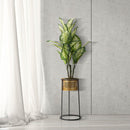 Porta Vasi Simply Ø25x50 cm in Ferro Oro e Nero-6