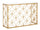 Star Marmorkonsole 120x40x80 cm in Eisen und Gold und weißem Marmor