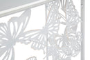 Console Bianco Butterfly 121,5x41x81 cm in Ferro MDF e Specchio Bianco e Oro-2